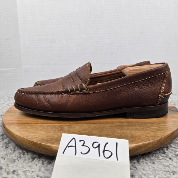 Martin Dingman Mens 9M All American Saddle Brown Leather Daily Penny Loafer - Picture 1 of 13